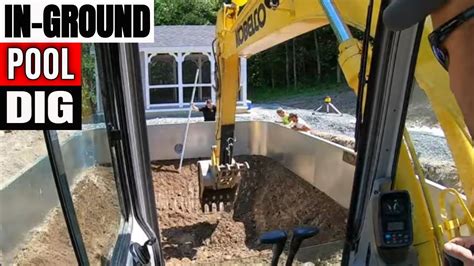 how to dig a pool with a mini excavator|how to dig a pool.